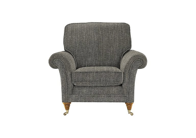 Parker Knoll - Burghley Fabric Armchair - Metric Charcoal