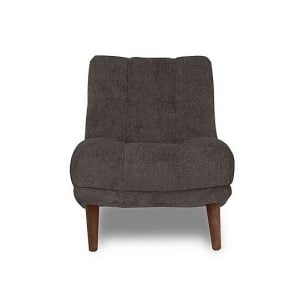 At The Helm  Cartier Fabric Accent Chair  Brindle with Walnut Feet | Bed Sava