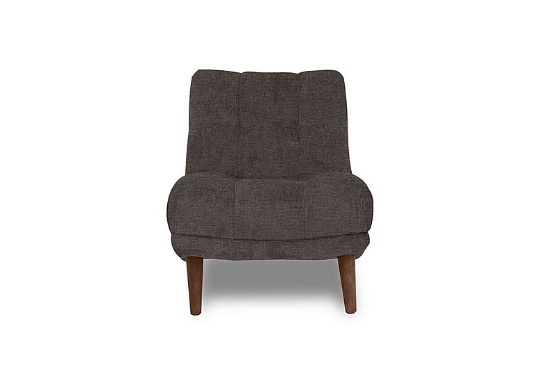 At The Helm - Cartier Fabric Accent Chair - Brindle with Walnut Feet
