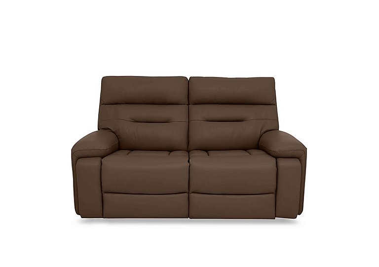 Cinemax 2 Seater Leather Sofa - Roast