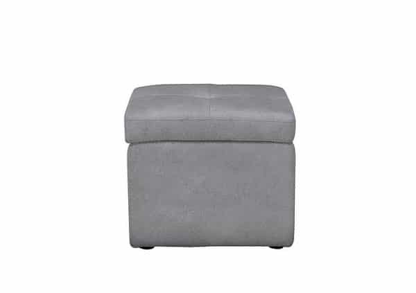 Easy Tray Fabric Storage Footstool  Bluish Grey | Bed Sava