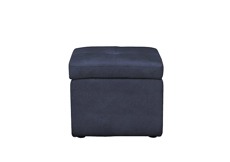 Easy Tray Fabric Storage Footstool - R23 Blue
