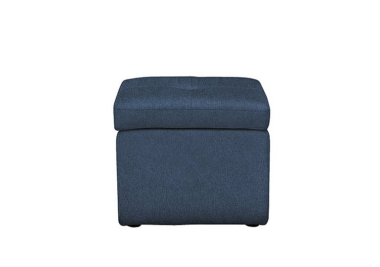 Easy Tray Fabric Storage Footstool - R38 Blue