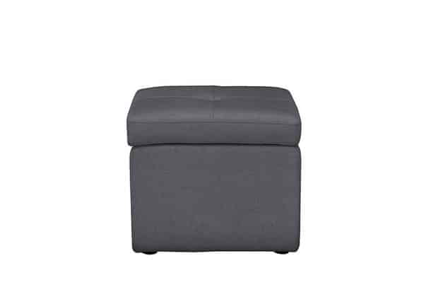 Easy Tray Fabric Storage Footstool  Iron Grey | Bed Sava