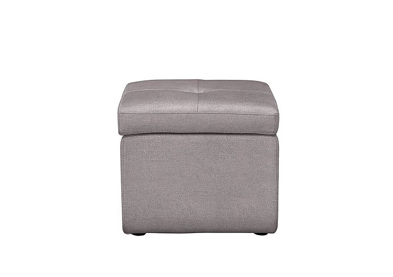 Easy Tray Fabric Storage Footstool - R27 Pewter