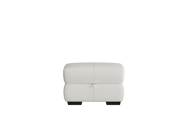 World of Leather - Elixir HW Leather Storage Footstool - Star White