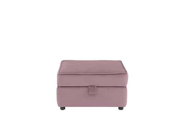 Felix Fabric Storage Footstool  Lilac | Bed Sava