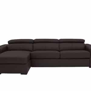 World of Leather  Infinity NC Leather Left Hand Facing Corner Chaise Sofabed with Storage | Bed Sava
