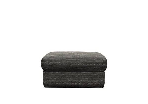 G Plan  Kingsbury Fabric Storage Footstool  Victoria Slate | Bed Sava