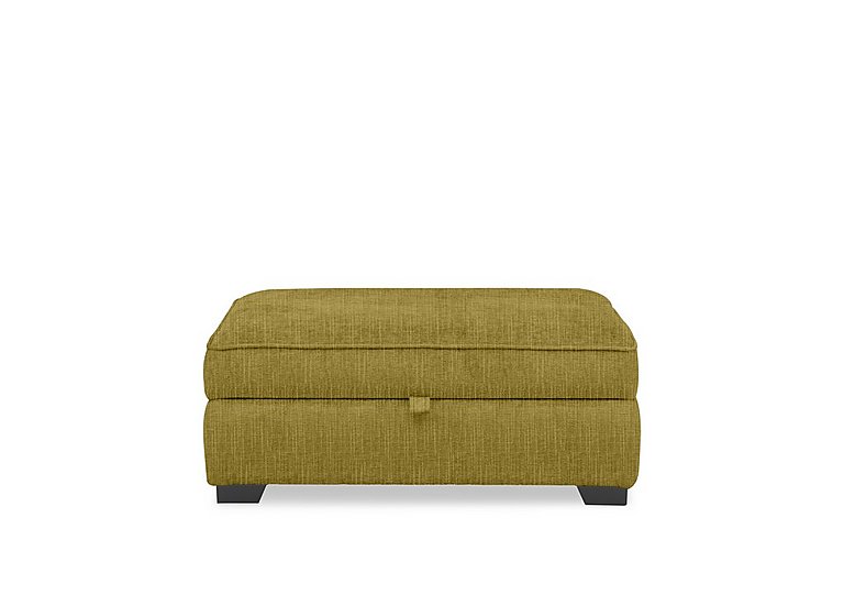Hedingham Large Storage Footstool in Plain Fabric - Dill Bromley Chenille Plain