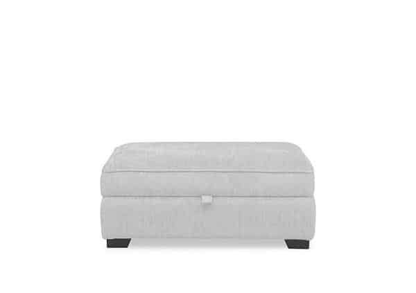 Hedingham Large Storage Footstool in Plain Fabric  Fossil Debden Plain | Bed Sava