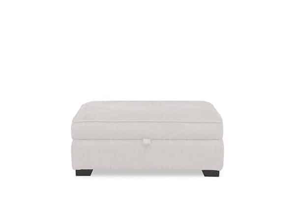 Hedingham Large Storage Footstool in Plain Fabric  Mist Debden Plain | Bed Sava