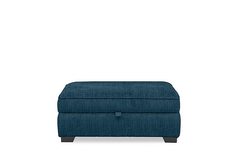 Hedingham Large Storage Footstool in Plain Fabric - Neptune Bromley Chenille Plain