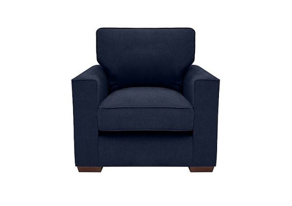 Cory Fabric Armchair  Cosmo Navy | Bed Sava