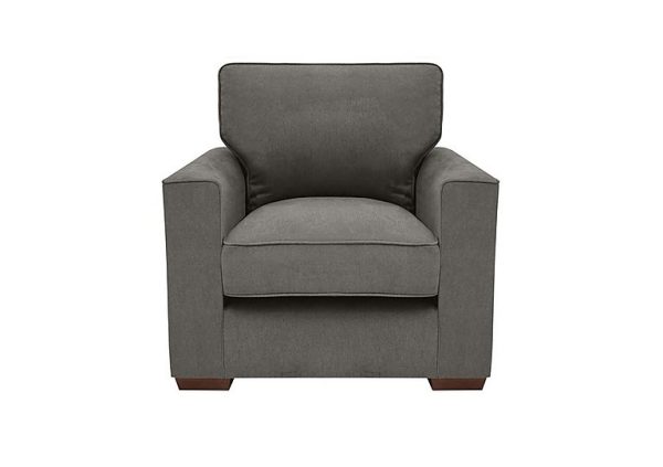 Cory Fabric Armchair  Cosmo Pewter | Bed Sava