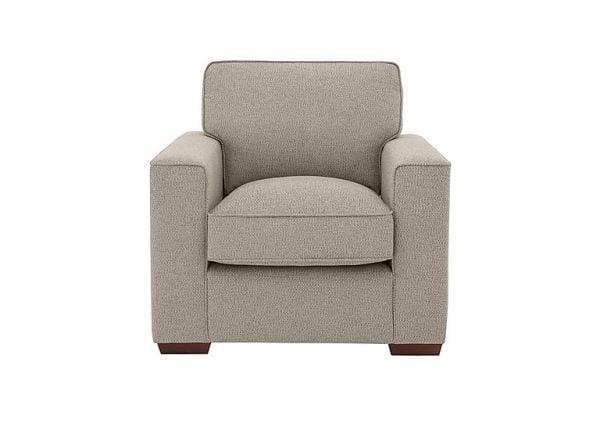 Cory Fabric Armchair  Dallas Natural | Bed Sava