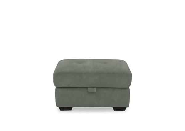Dinky Fabric Large Storage Footstool  Dexter Fern | Bed Sava