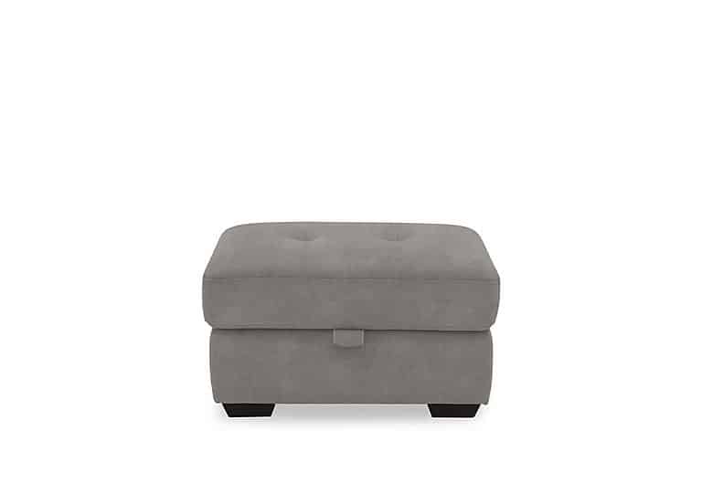 Dinky Fabric Large Storage Footstool - Dexter Mocha