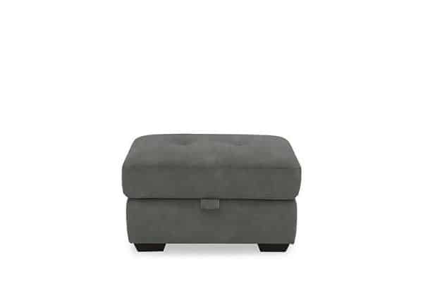 Dinky Fabric Large Storage Footstool  Dexter Moss | Bed Sava