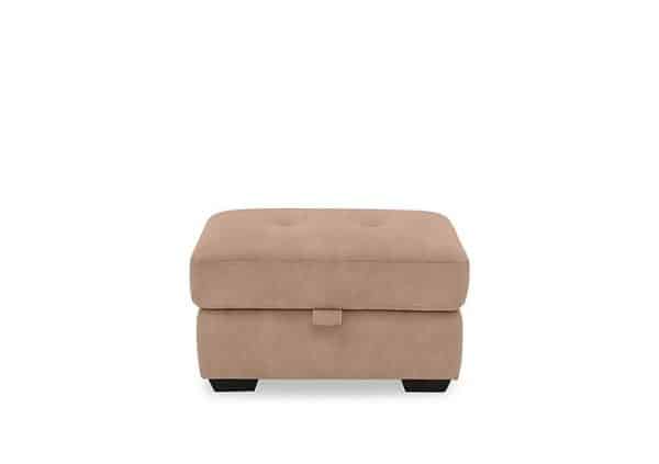 Dinky Fabric Large Storage Footstool  Dexter Sand | Bed Sava