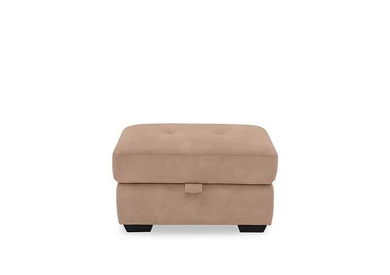 Dinky Fabric Large Storage Footstool - Dexter Sand
