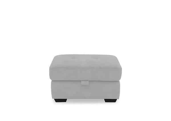 Dinky Fabric Large Storage Footstool  Dexter Smoke | Bed Sava