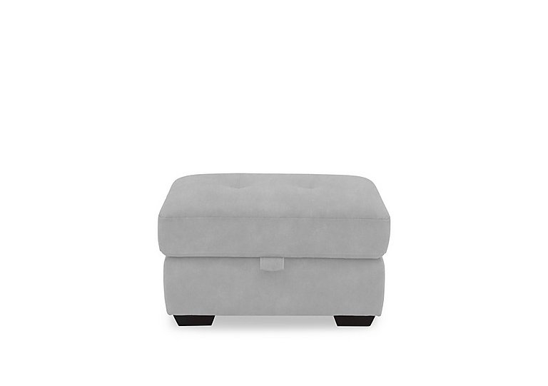 Dinky Fabric Large Storage Footstool - Dexter Smoke