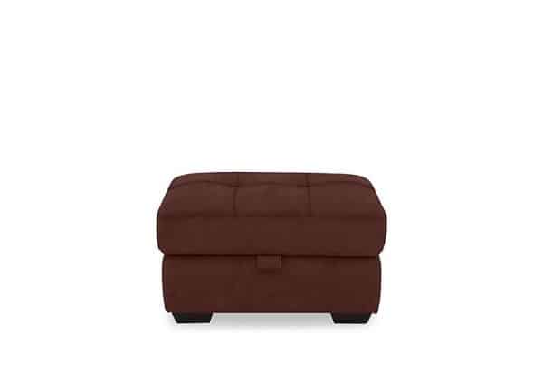 Dinky Fabric Large Storage Footstool  Manhattan Burnt Sienna | Bed Sava