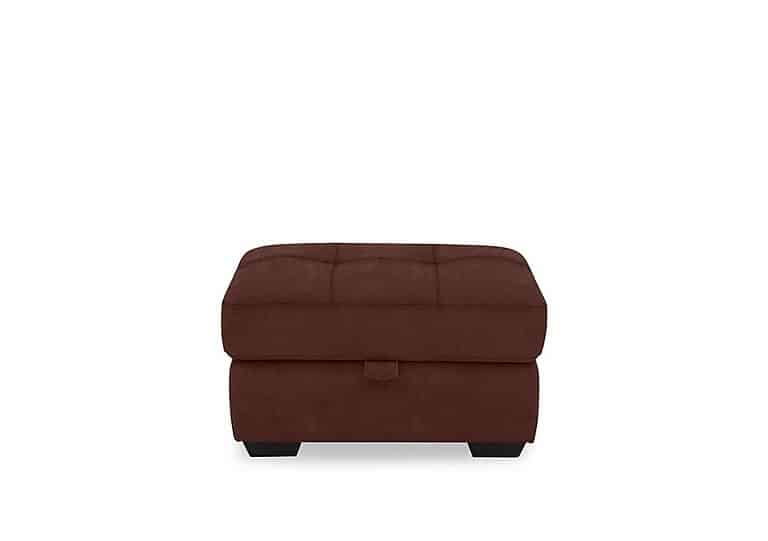 Dinky Fabric Large Storage Footstool - Manhattan Burnt Sienna
