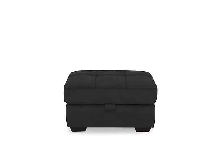 Dinky Fabric Large Storage Footstool - Manhattan Indigo