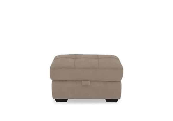 Dinky Fabric Large Storage Footstool  Manhattan Nutmeg | Bed Sava