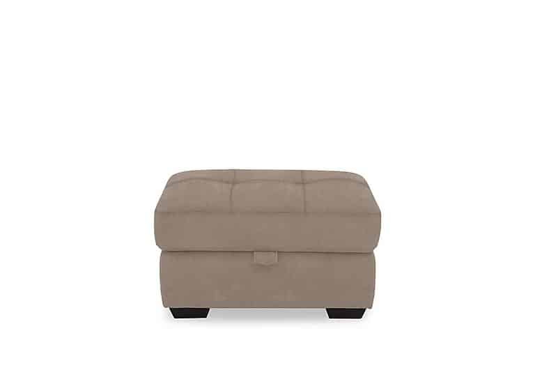 Dinky Fabric Large Storage Footstool - Manhattan Nutmeg