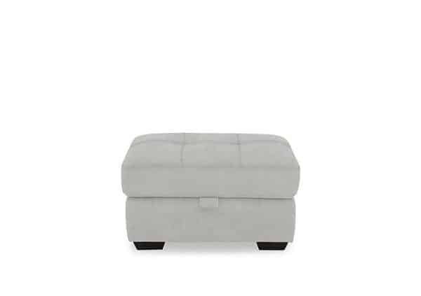 Dinky Fabric Large Storage Footstool  Manhattan Stone | Bed Sava