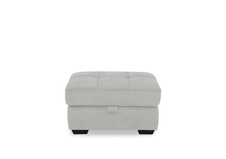 Dinky Fabric Large Storage Footstool - Manhattan Stone