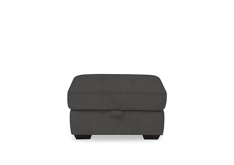 Dinky Fabric Large Storage Footstool - Opulence Granite