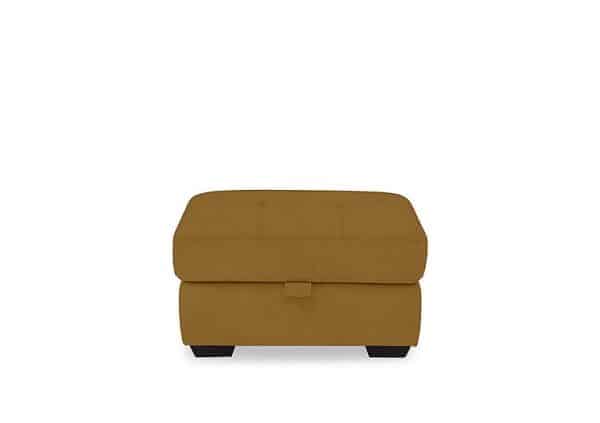 Dinky Fabric Large Storage Footstool  Opulence Saffron | Bed Sava