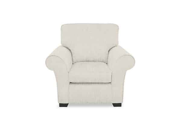 Hedingham Armchair  Oatmeal Bromley Chenille Plain | Bed Sava