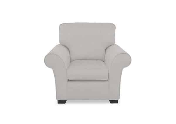 Hedingham Armchair  Oyster Ashton Chenille Plain | Bed Sava