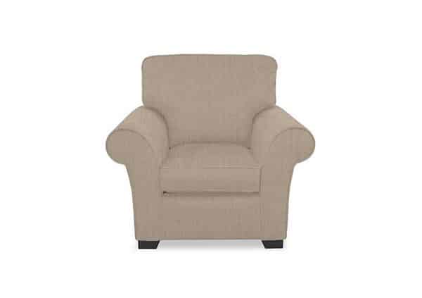 Hedingham Armchair  Sand Thaxted Chenille Plain | Bed Sava