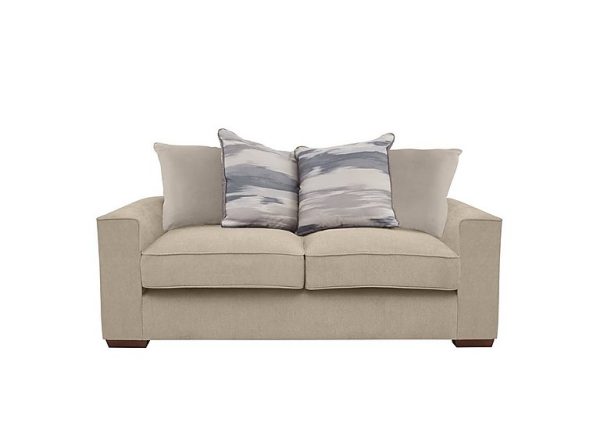 Cory 2 Seater Fabric Scatter Back Sofa  Cosmo Linen  Cream Pack | Bed Sava