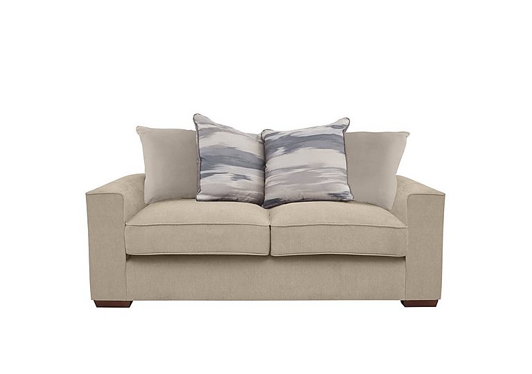 Cory 2 Seater Fabric Scatter Back Sofa - Cosmo Linen & Cream Pack