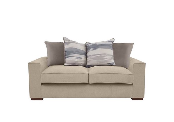 Cory 2 Seater Fabric Scatter Back Sofa  Cosmo Linen  Natural Pack | Bed Sava