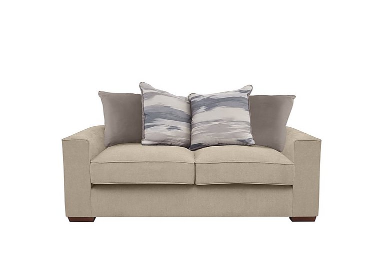 Cory 2 Seater Fabric Scatter Back Sofa - Cosmo Linen & Natural Pack