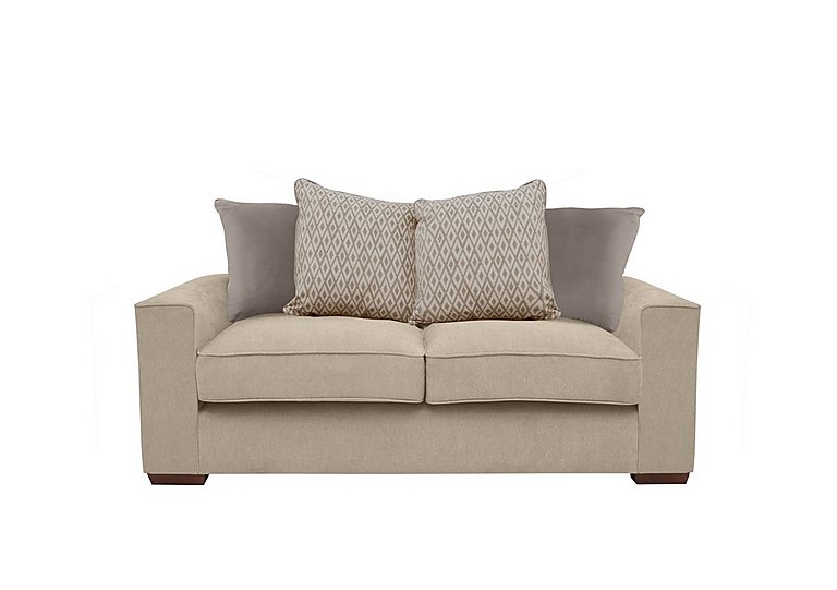 Cory 2 Seater Fabric Scatter Back Sofa - Cosmo Linen & Stone Pack
