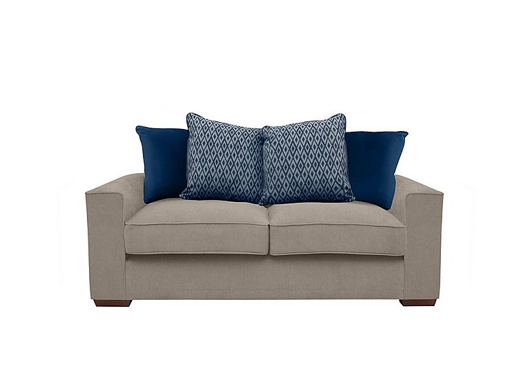 Cory 2 Seater Fabric Scatter Back Sofa - Cosmo Mist & Blue Pack