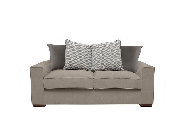 Cory 2 Seater Fabric Scatter Back Sofa - Cosmo Mist & Grey Pack