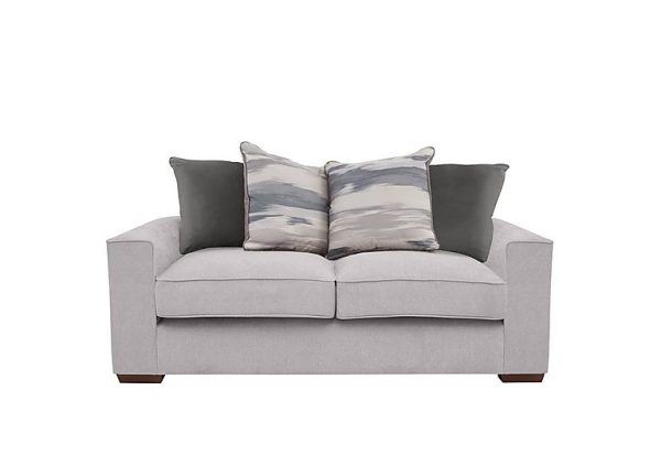 Cory 2 Seater Fabric Scatter Back Sofa  Cosmo Silver  Slate Pack | Bed Sava