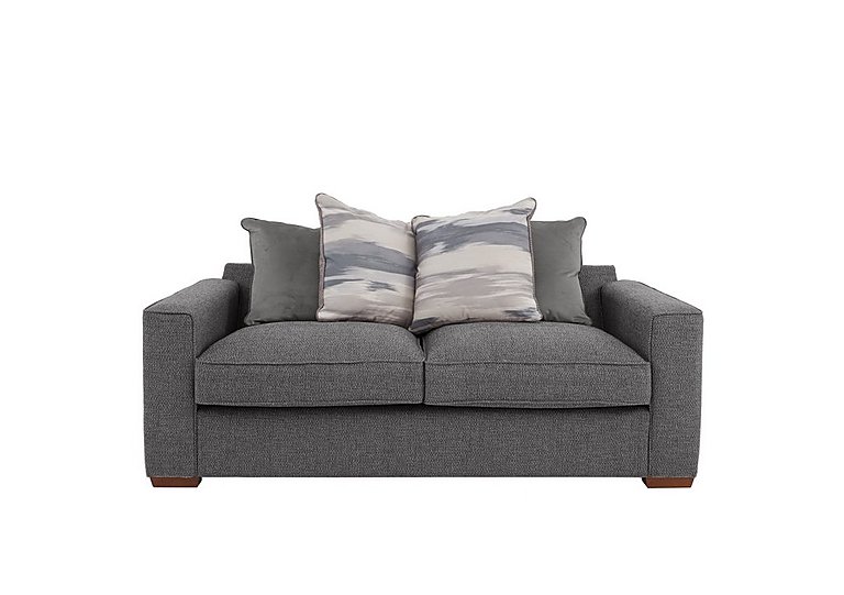 Cory 2 Seater Fabric Scatter Back Sofa - Dallas Charcoal & Slate Pack