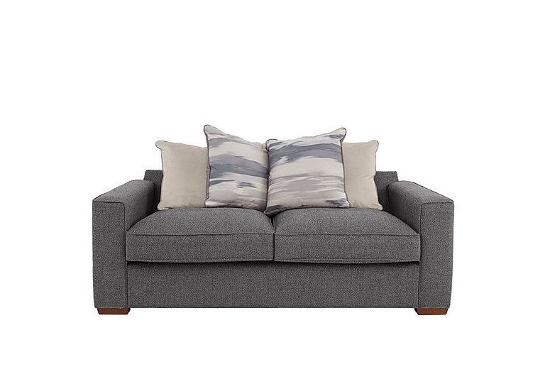 Cory 2 Seater Fabric Scatter Back Sofa - Dallas Charcoal & Taupe Pack