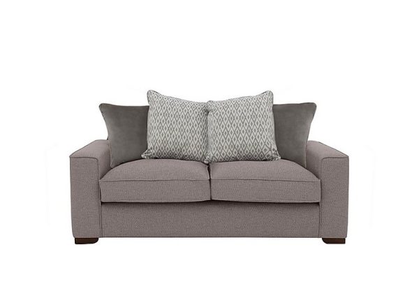 Cory 2 Seater Fabric Scatter Back Sofa  Dallas Taupe  Grey Pack | Bed Sava